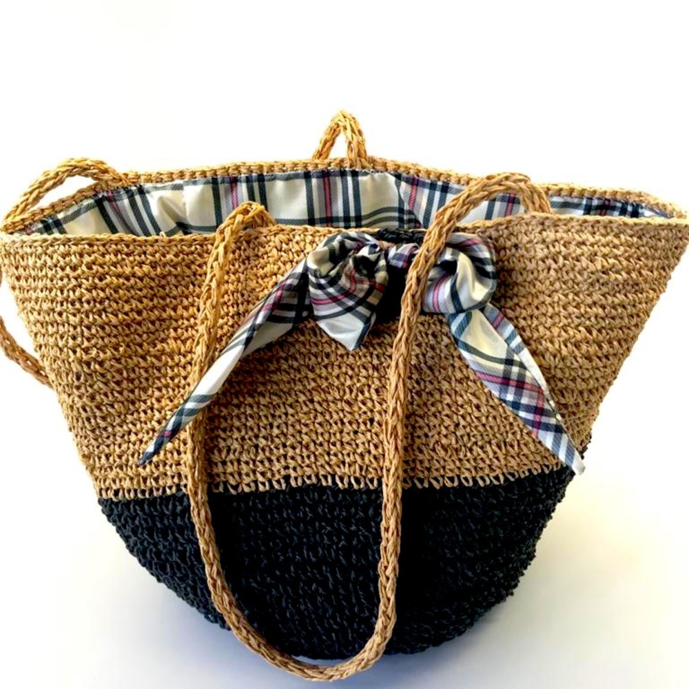 Beach / shopping bag, handmade, made in America